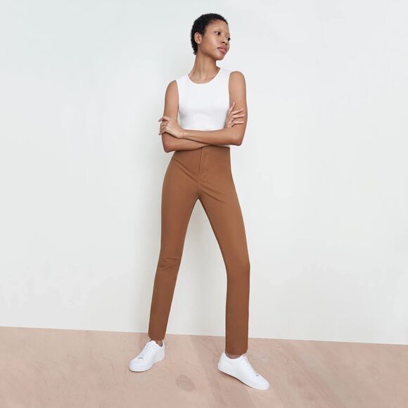 MM LAFLEUR The Hockley Ochre Flat Front Skinny Jeans Pants Size 2 - Picture 1 of 10